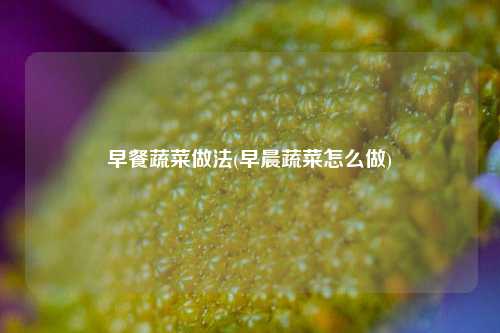 早餐蔬菜做法(早晨蔬菜怎么做)